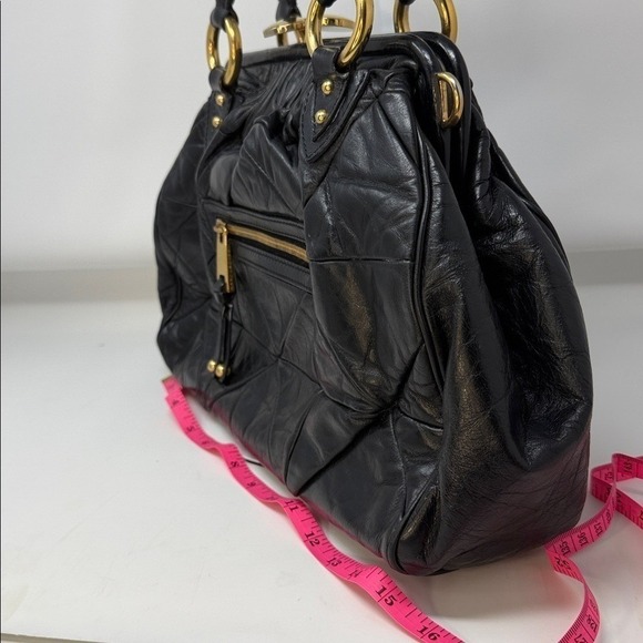 Marc Jacobs Stam Patchwork Quilted Black leather satchel spring 2007 collection - Picture 12 of 17